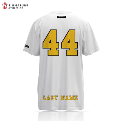South Carroll Lacrosse Men's White Short Sleeve Tech Tee Signature Lacrosse