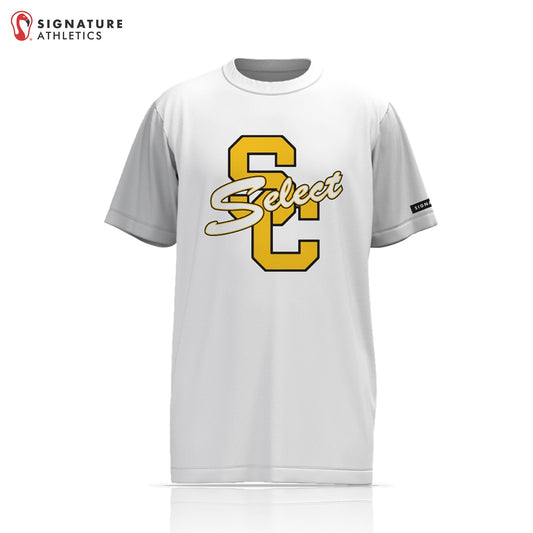 South Carroll Lacrosse Men's White Short Sleeve Tech Tee: 2034 Signature Lacrosse