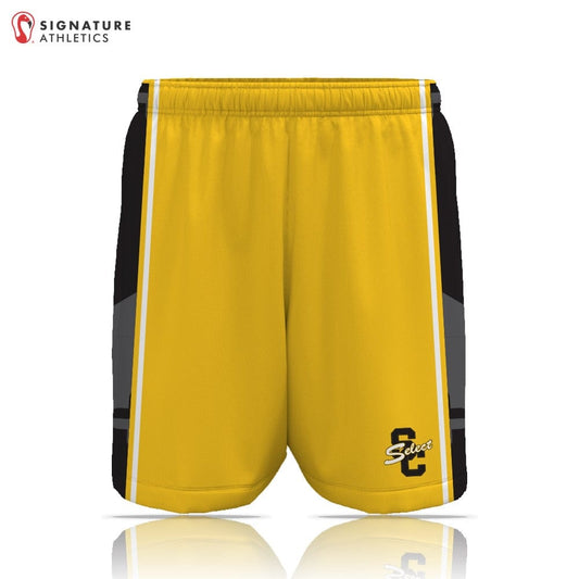 South Carroll Lacrosse Men's Yellow Game Shorts Signature Lacrosse