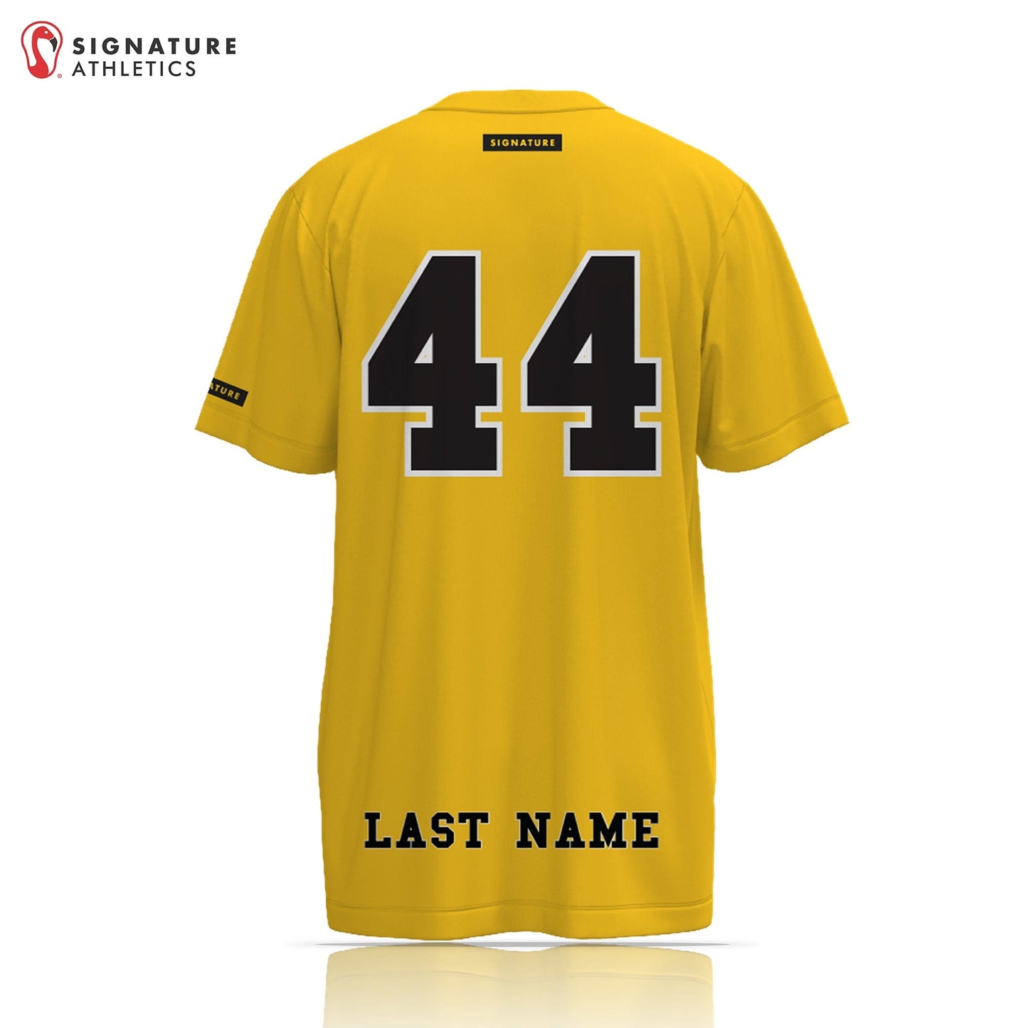 South Carroll Lacrosse Men's Yellow Short Sleeve Tech Tee Signature Lacrosse