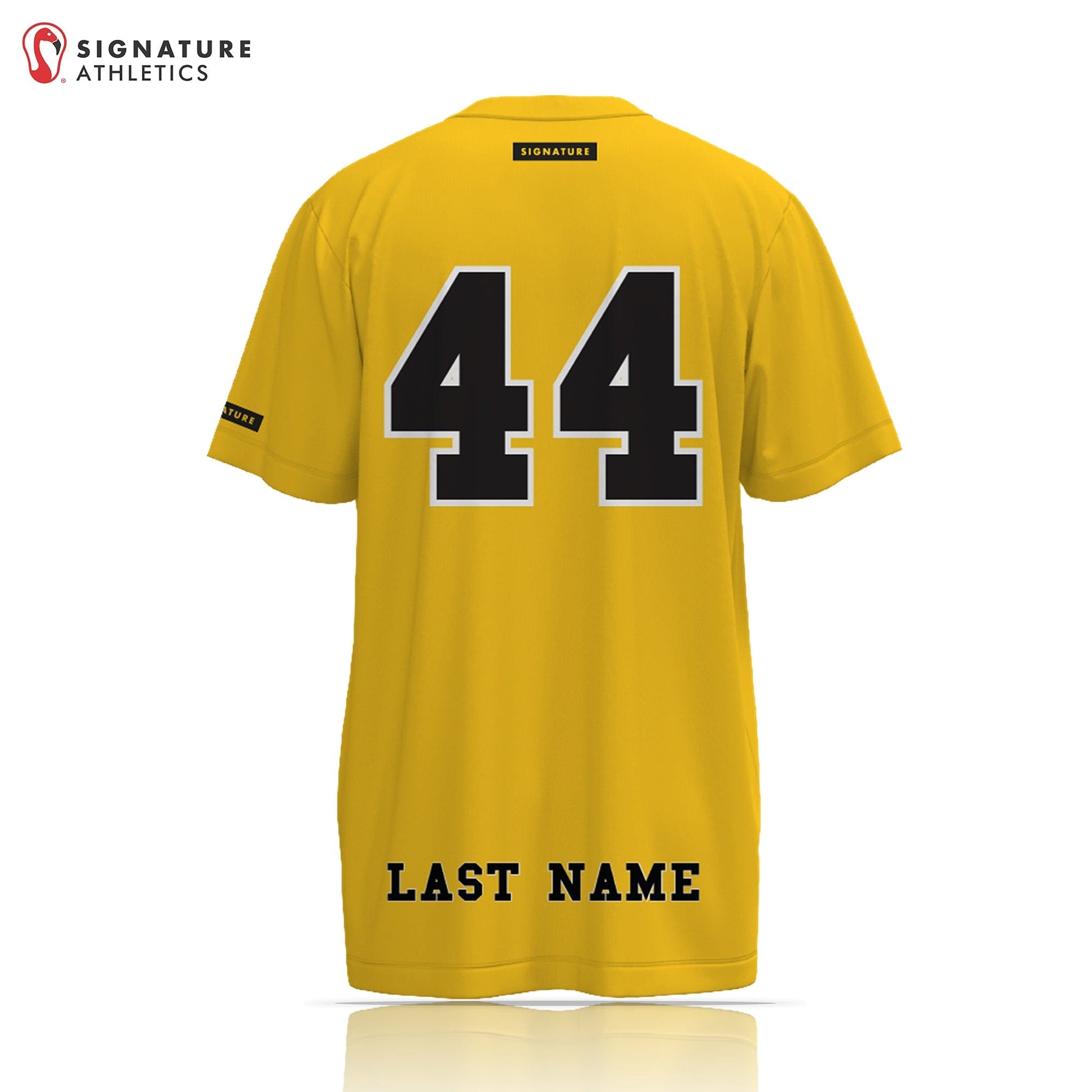 South Carroll Lacrosse Men's Yellow Short Sleeve Tech Tee Signature Lacrosse