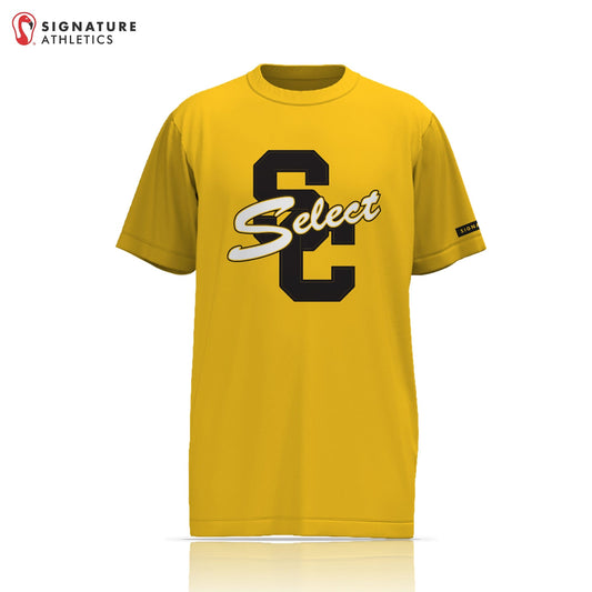 South Carroll Lacrosse Men's Yellow Short Sleeve Tech Tee Signature Lacrosse