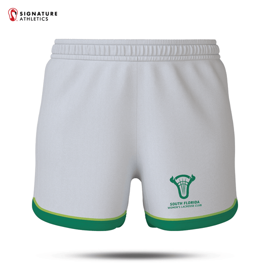 South Florida Lacrosse Women's White Game Shorts: South Florida Lacrosse Signature Lacrosse