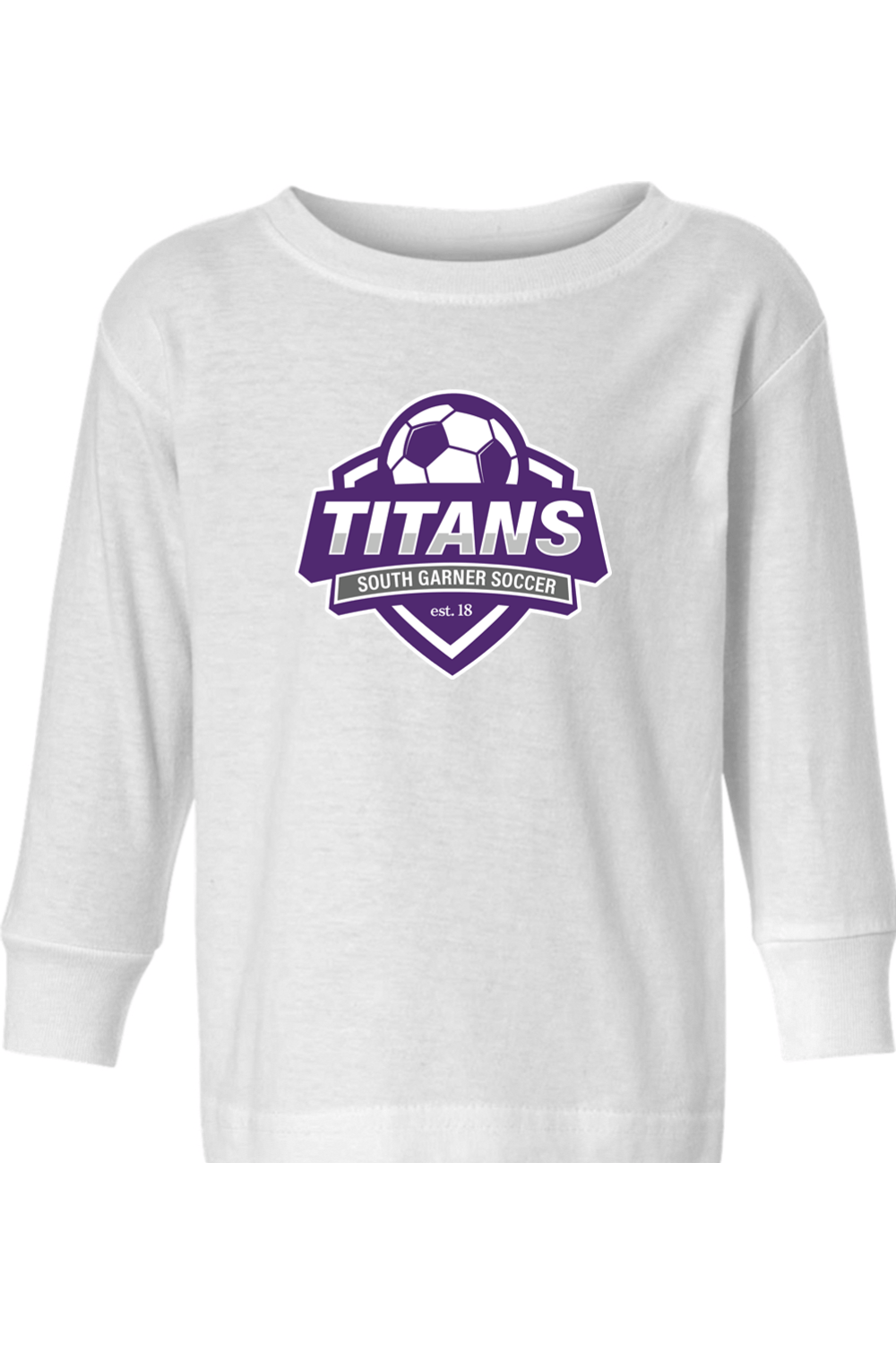 South Garner HS Toddler Long Sleeve T-Shirt Signature Lacrosse