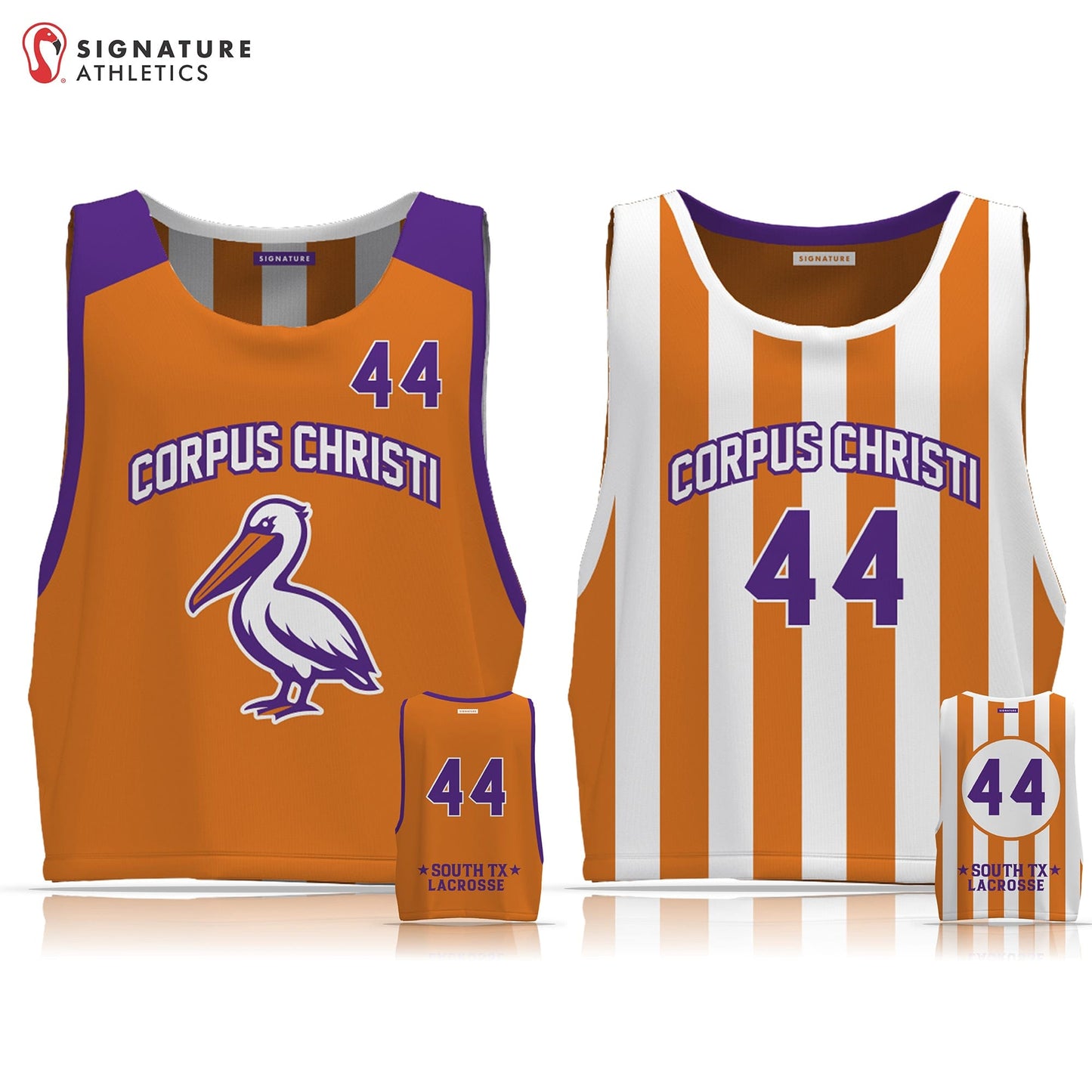 South Texas Lacrosse Men's Reversible Game Pinnie: South TX Lacrosse Signature Lacrosse