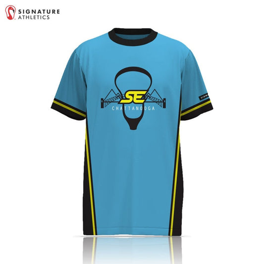 Southern Edge Lacrosse Blue Short Sleeve Tech Tee Signature Lacrosse