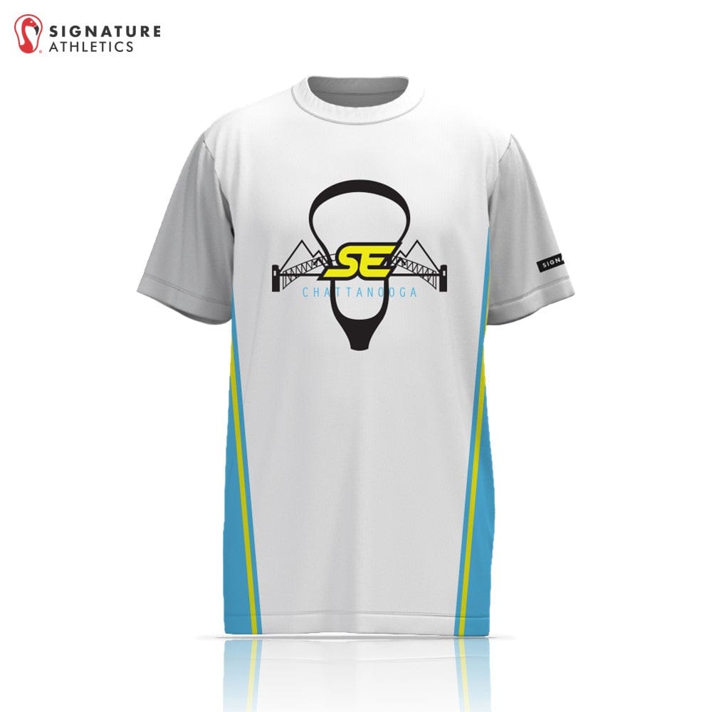 Southern Edge Lacrosse White Short Sleeve Tech Tee Signature Lacrosse