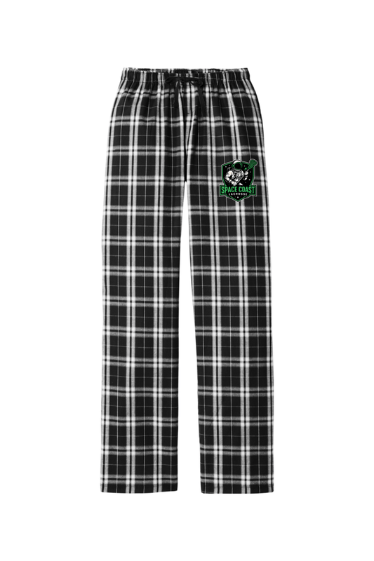 Space Coast Lacrosse Adult Women's Flannel Plaid Pants Signature Lacrosse