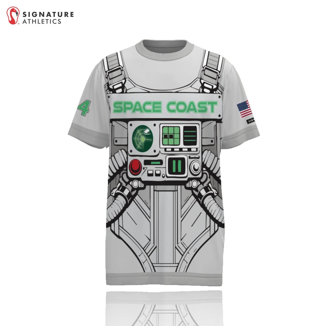 Space Coast Short Sleeve Tech Tee Signature Lacrosse