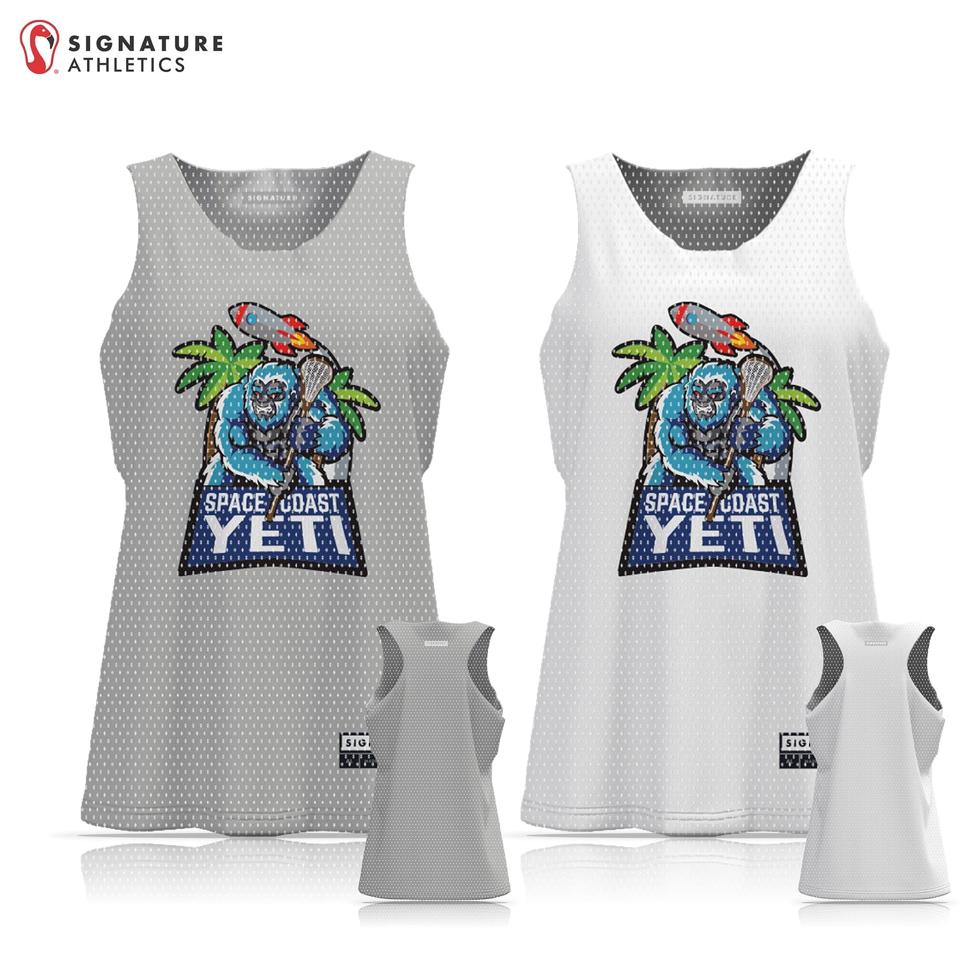 Space Coast Yeti Women's Basic Reversible Pinnie: Space Coast Signature Lacrosse