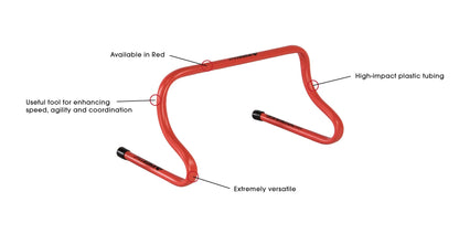 Speed Hurdle - 9" (Red) Signature Lacrosse
