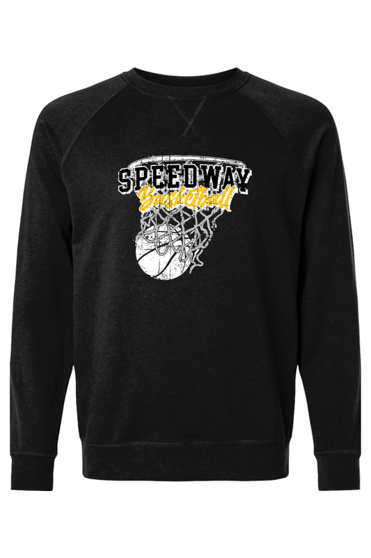 Speedway Basketball Adult Heavyweight Raglan Long Sleeve Signature Lacrosse