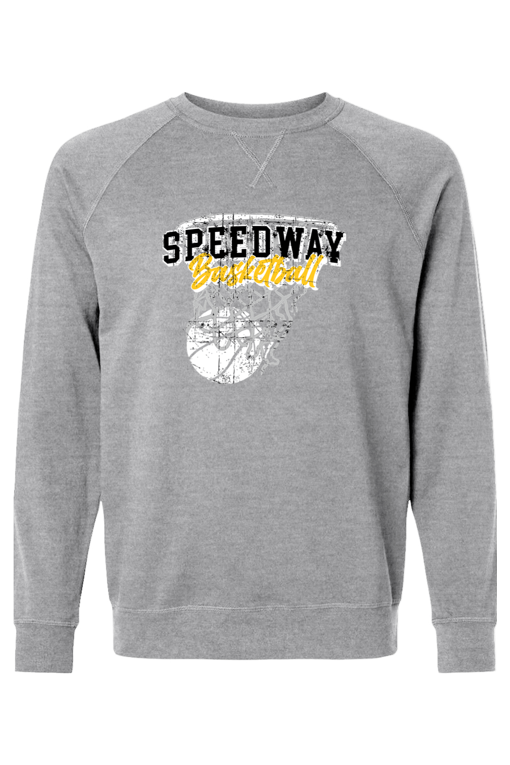 Speedway Basketball Adult Heavyweight Raglan Long Sleeve Signature Lacrosse