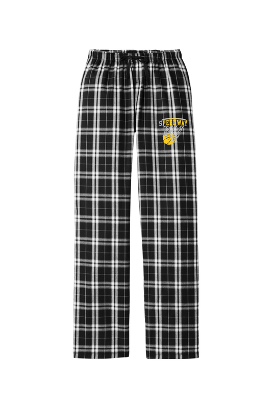 Speedway Basketball Adult Women's Flannel Plaid Pants Signature Lacrosse