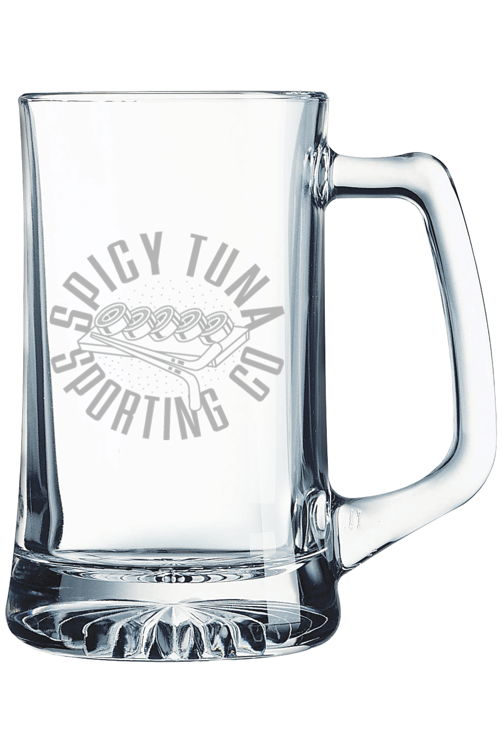 Spicy Tuna 25 oz. Glass Beer Mug with Handle Signature Lacrosse