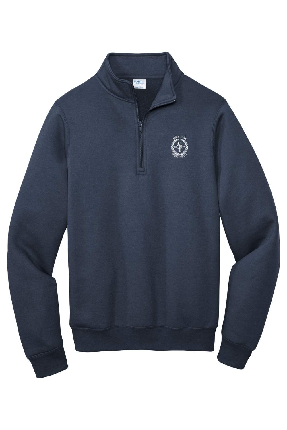 Spicy Tuna Port & Company Core Fleece 1/4-Zip Pullover Sweatshirt Signature Lacrosse