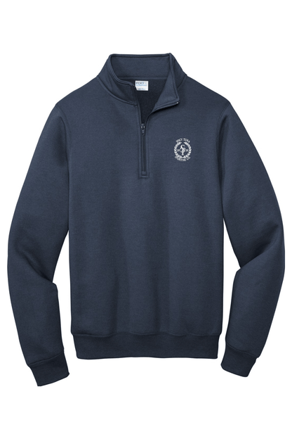 Spicy Tuna Port & Company Core Fleece 1/4-Zip Pullover Sweatshirt Signature Lacrosse