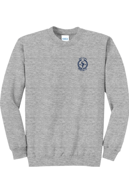 Spicy Tuna Port & Company Core Fleece Crewneck Sweatshirt Signature Lacrosse