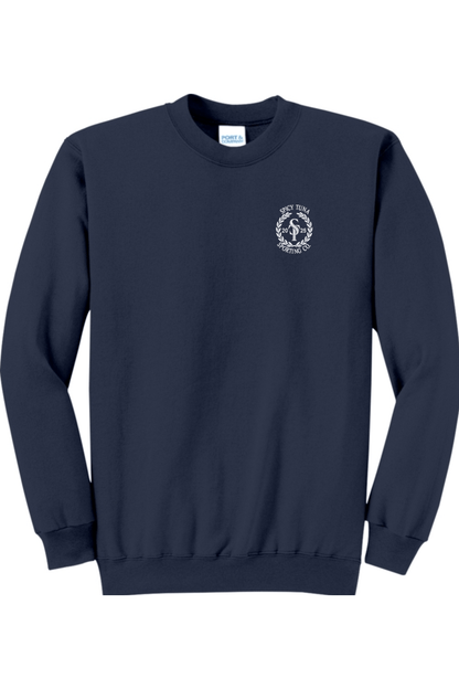 Spicy Tuna Port & Company Core Fleece Crewneck Sweatshirt Signature Lacrosse