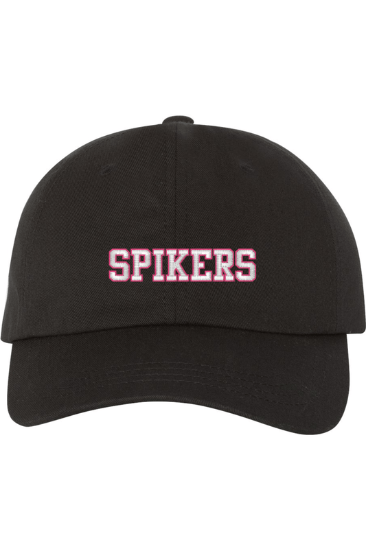 Spikers Volleyball Embroidered Dad Hat Signature Lacrosse