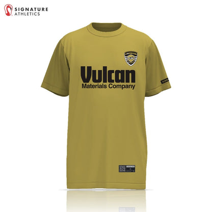Sporting Club Stockbridge Men's Gold Short Sleeve Tech Tee Signature Lacrosse