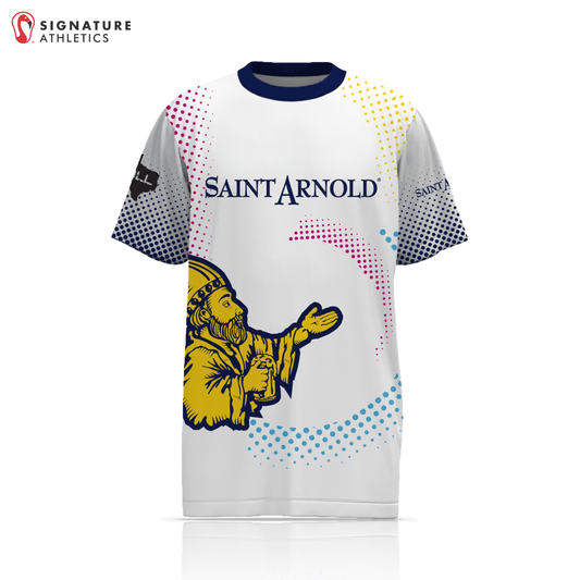 St Arnold Lacrosse Men's White Short Sleeve Tech Tee Signature Lacrosse