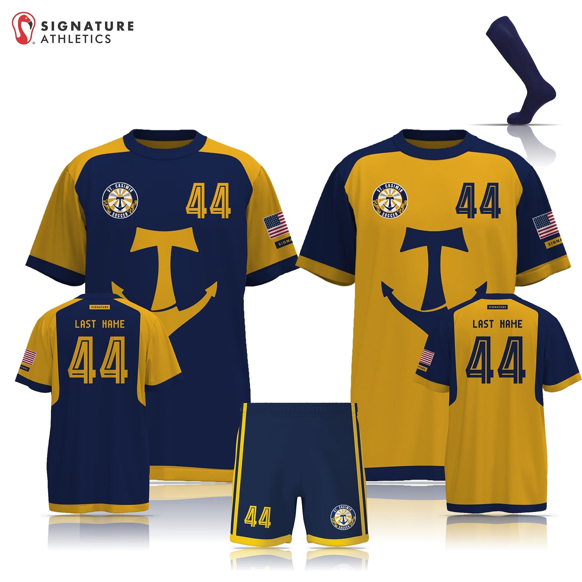 St Casimir Soccer Men's 3 Piece Player Package: U8 08/01/2018 07/31/2019 Signature Lacrosse
