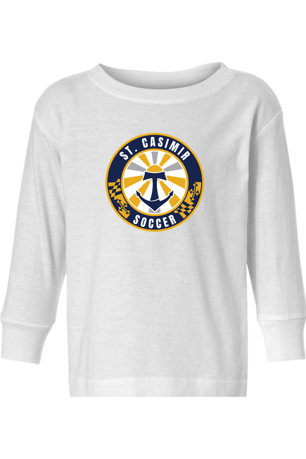 St Casimir Soccer Toddler Long Sleeve T-Shirt Signature Lacrosse
