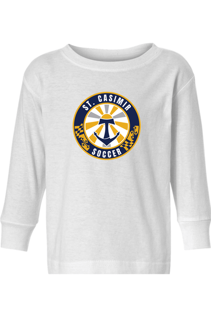 St Casimir Soccer Toddler Long Sleeve T-Shirt Signature Lacrosse