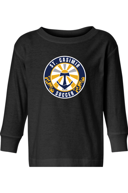 St Casimir Soccer Toddler Long Sleeve T-Shirt Signature Lacrosse