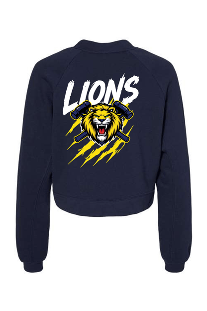 St. Joseph Cockeysville Bella + Canvas Women's Raglan Pullover Fleece Signature Lacrosse