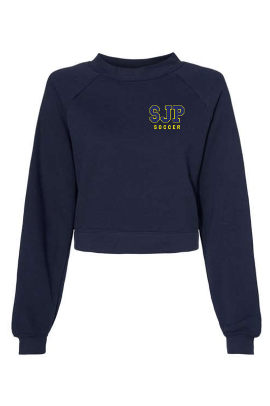 St. Joseph Cockeysville Bella + Canvas Women's Raglan Pullover Fleece Signature Lacrosse