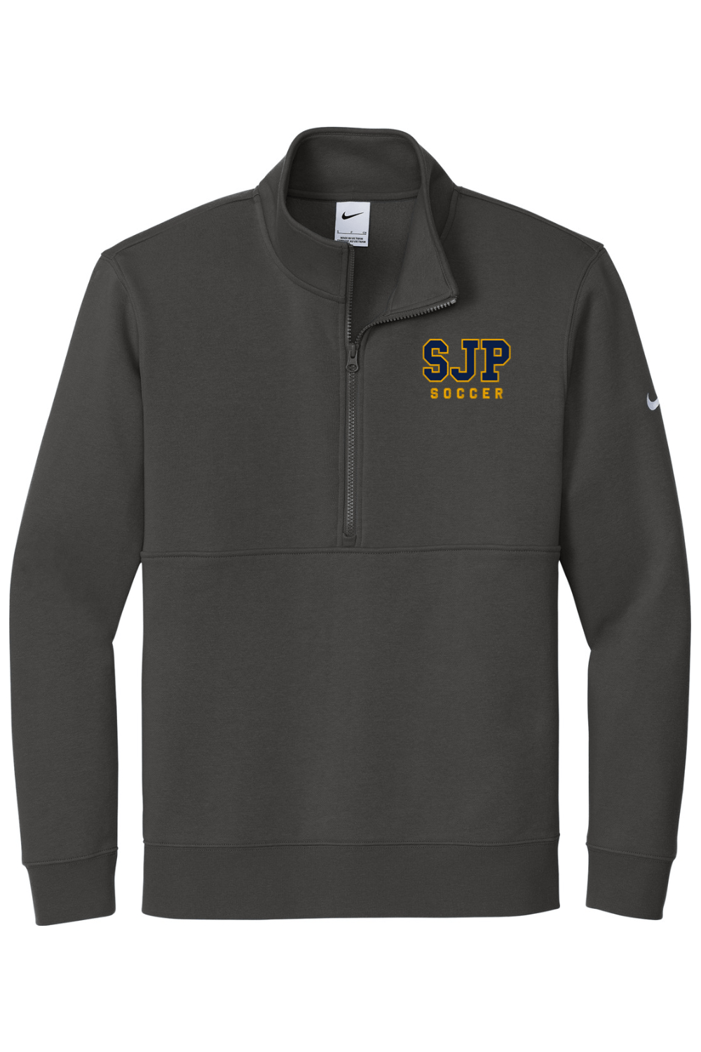 St Joseph Cockeysville Embroidered Nike Club Fleece Sleeve Swoosh 1/2-Zip Signature Lacrosse
