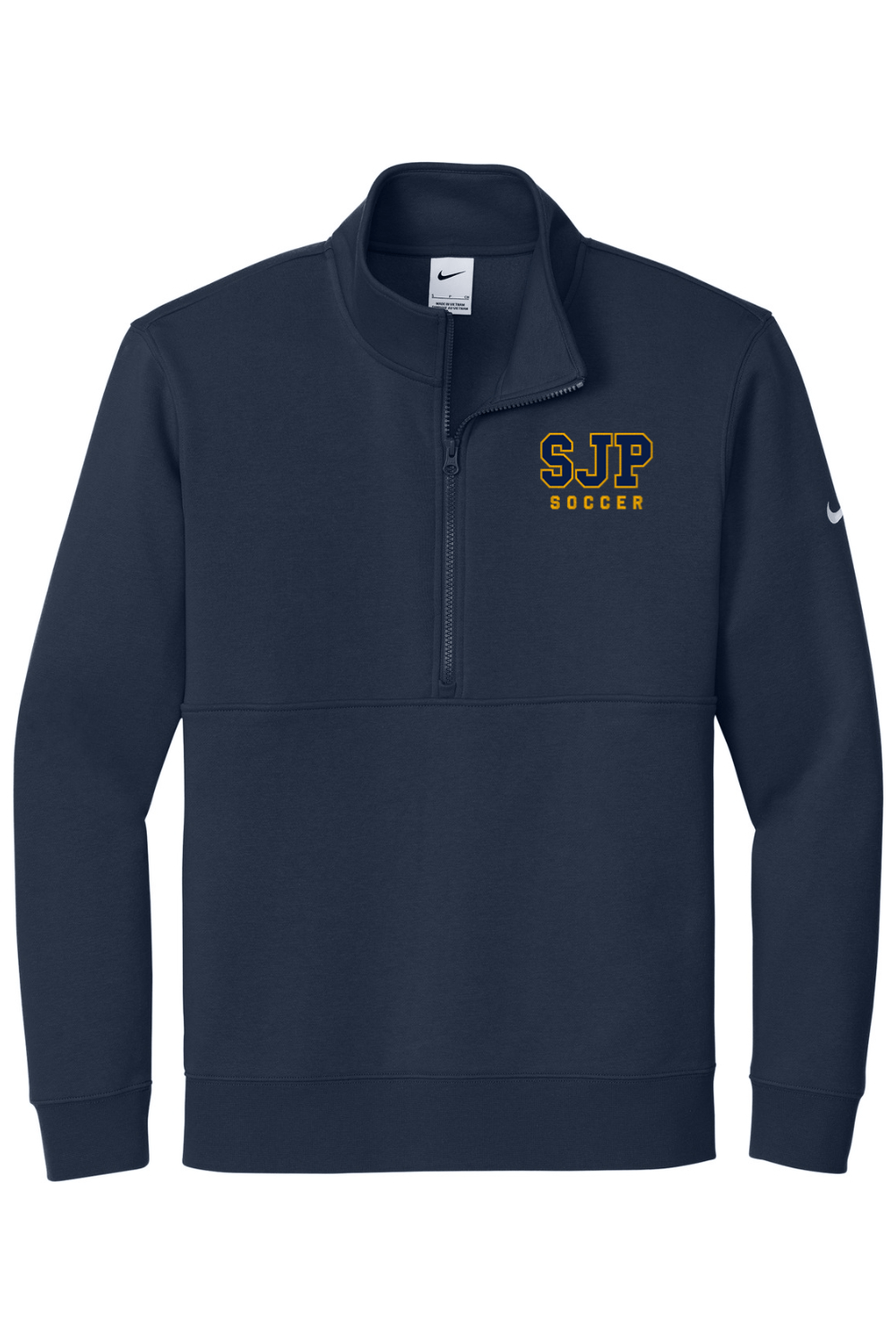 St Joseph Cockeysville Embroidered Nike Club Fleece Sleeve Swoosh 1/2-Zip Signature Lacrosse