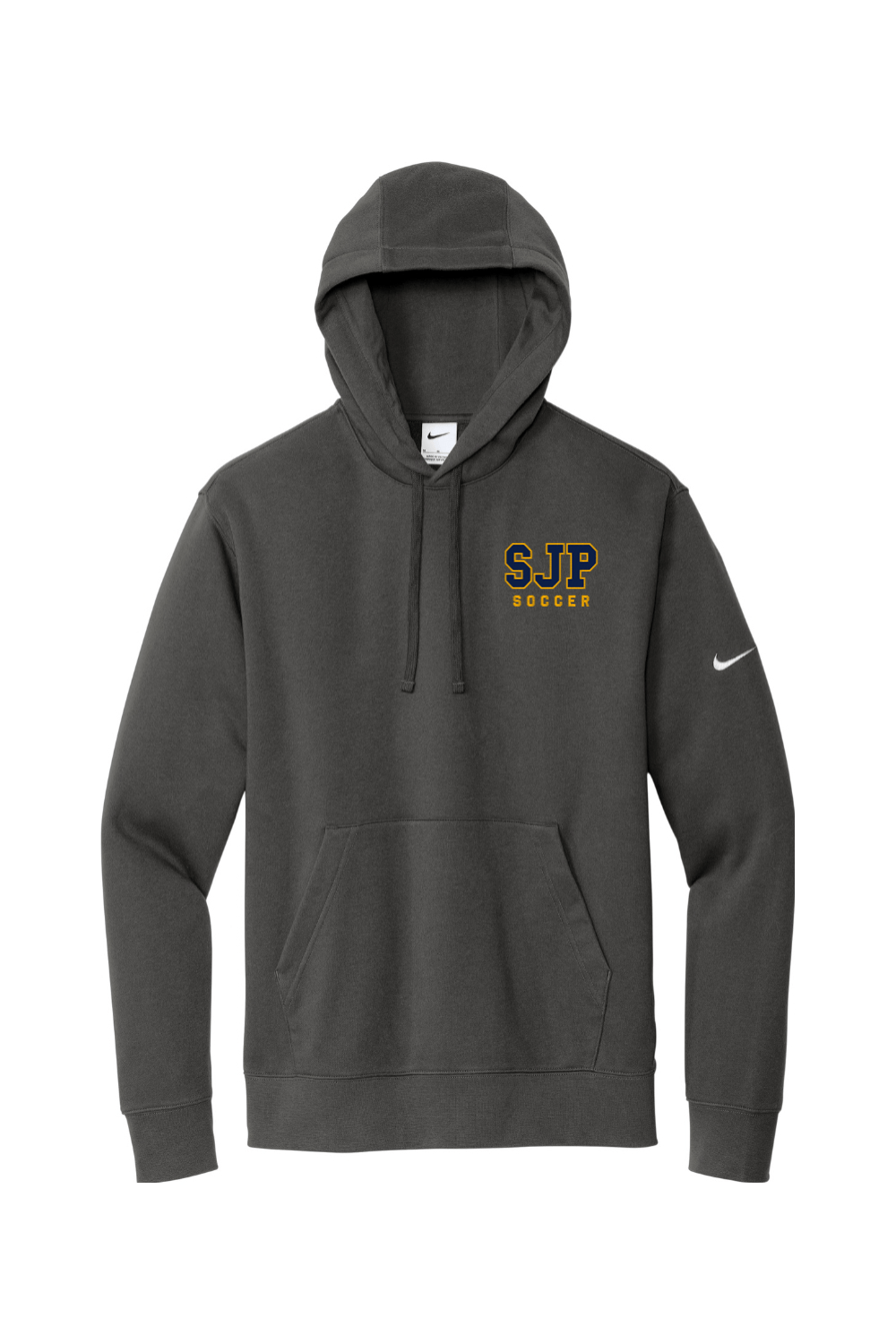 St Joseph Cockeysville Embroidered Nike Club Fleece Sleeve Swoosh Pullover Hoodie Signature Lacrosse