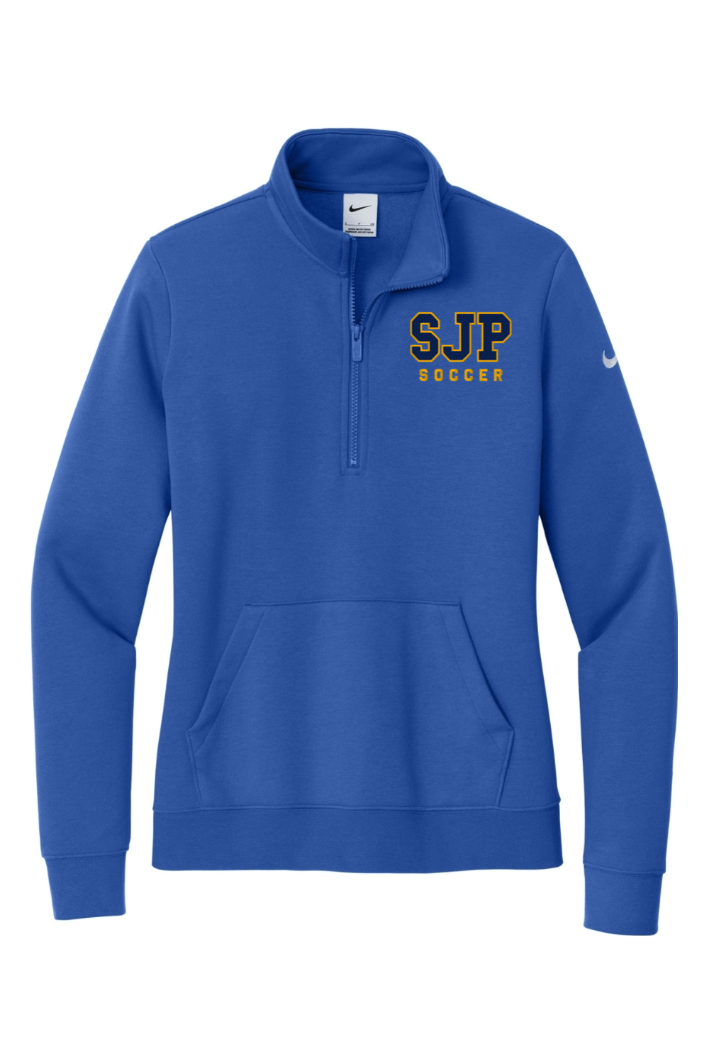 St Joseph Cockeysville Embroidered Nike Ladies Club Fleece Sleeve Swoosh 1/2-Zip Signature Lacrosse