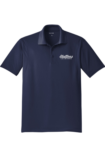 Stallions LC Adult Embroidered Athletic Polo Signature Lacrosse