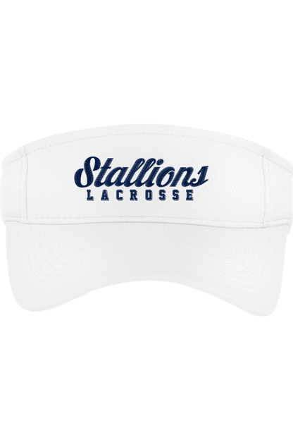 Stallions LC Embroidered Visor Signature Lacrosse