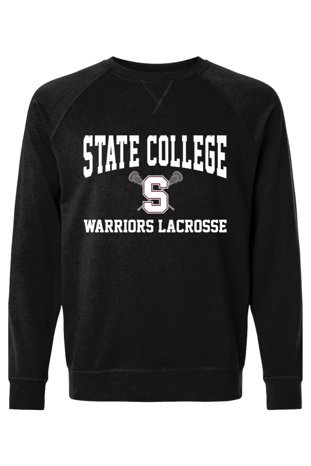 State College Lacrosse Adult Heavyweight Raglan Long Sleeve Signature Lacrosse