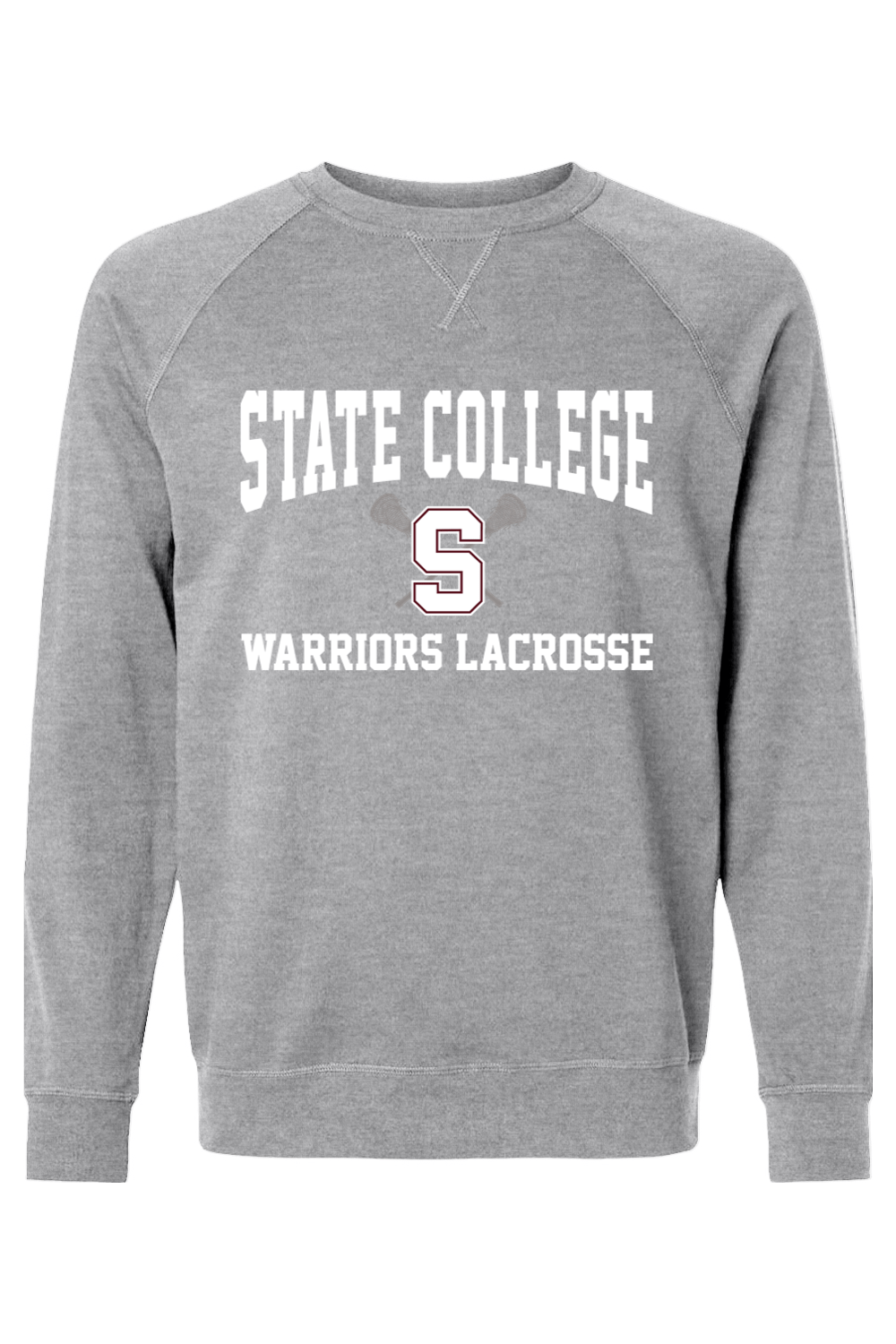 State College Lacrosse Adult Heavyweight Raglan Long Sleeve Signature Lacrosse
