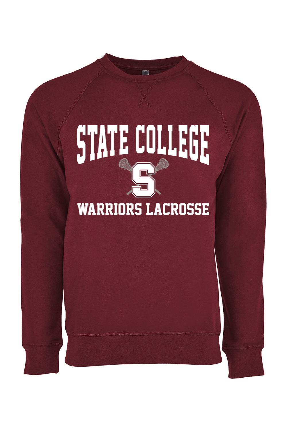 State College Lacrosse Adult Heavyweight Raglan Long Sleeve Signature Lacrosse