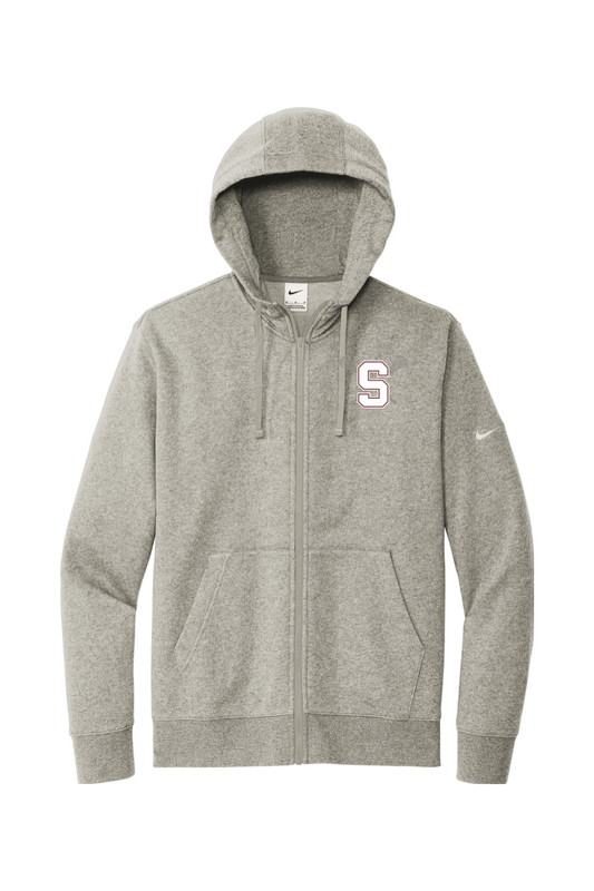 State College Lacrosse Fleece Sleeve Swoosh Full-Zip Hoodie Signature Lacrosse