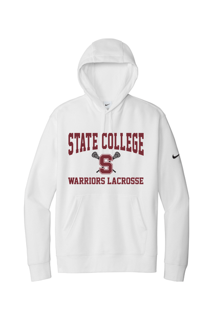 State College Lacrosse Fleece Sleeve Swoosh Pullover Hoodie Signature Lacrosse