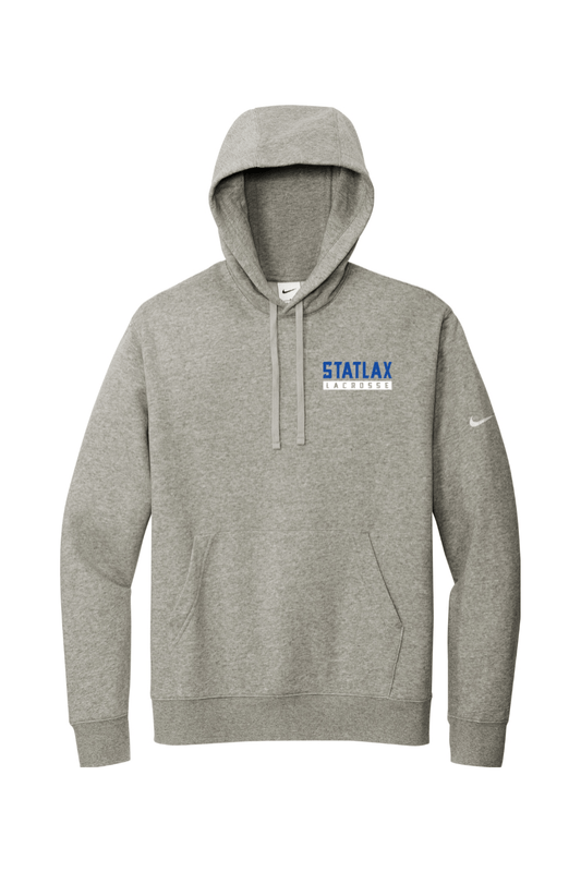StatLAX Nike Club Fleece Sleeve Swoosh Pullover Hoodie Signature Lacrosse