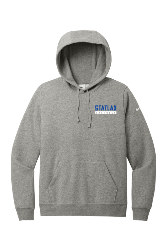 StatLAX Nike Ladies Club Fleece Sleeve Swoosh Pullover Hoodie Signature Lacrosse