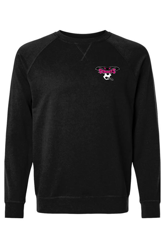 Stingrays Soccer Adult Heavyweight Raglan Long Sleeve Signature Lacrosse