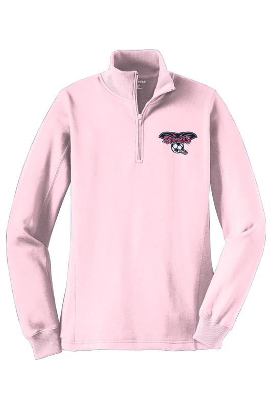 Stingrays Soccer Adult Women's Embroidered Quarter-Zip Pullover Signature Lacrosse