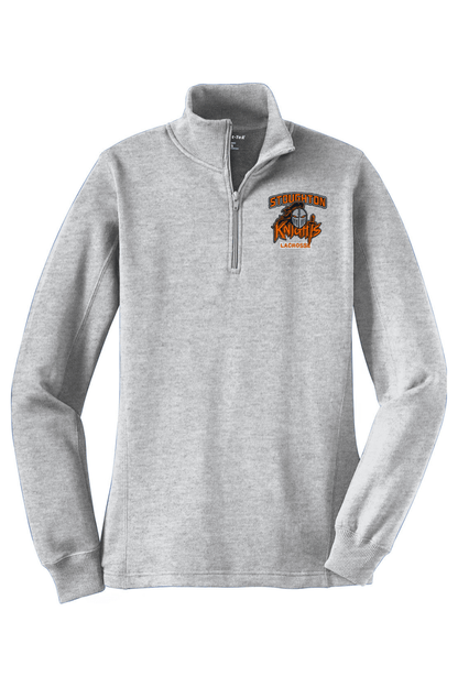 Stoughton YLC Adult Women's Embroidered Quarter-Zip Pullover Signature Lacrosse