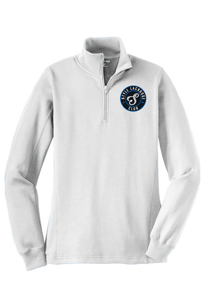 Style Lacrosse Adult Women's Embroidered Quarter-Zip Pullover Signature Lacrosse