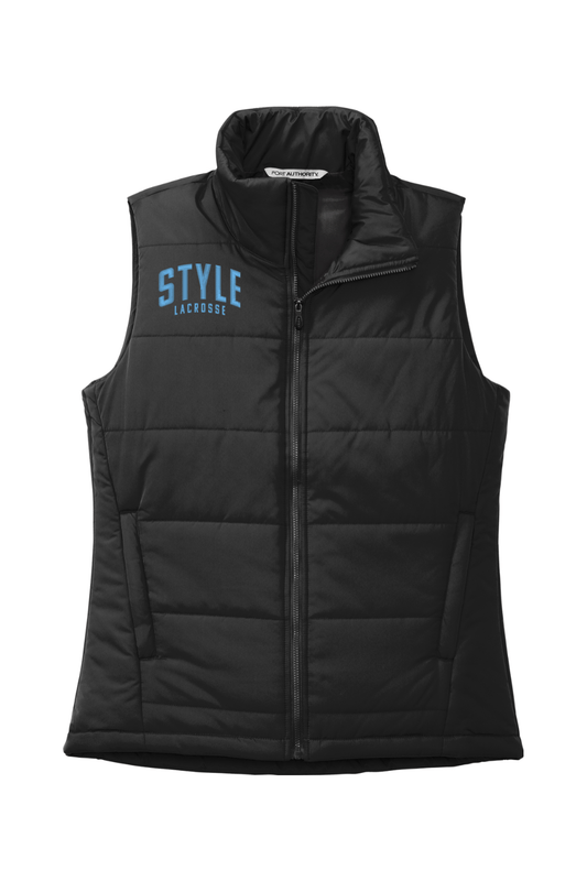 Style Lacrosse Port Authority Women's Puffer Vest Signature Lacrosse